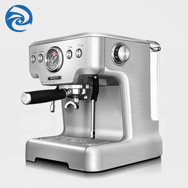 স্টেইনলেস স্টীল ছোট এসপ্রেসো কফি মেশিন 2.7L 1250W